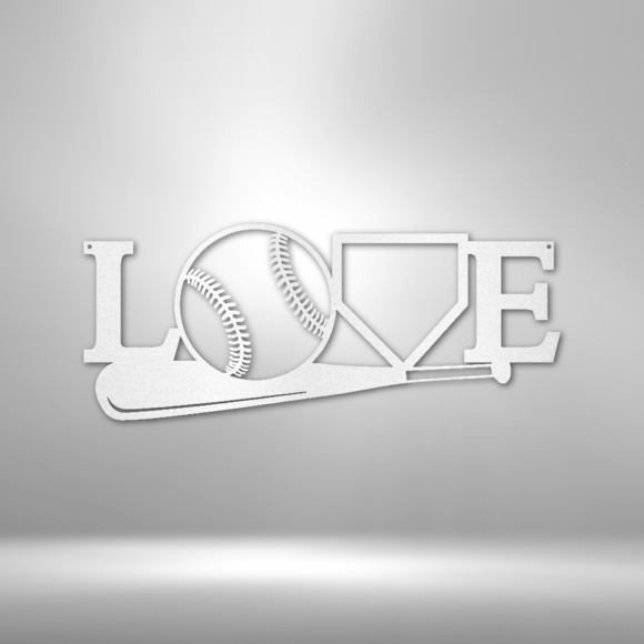 For The Love Of The Game Steel Sign Laser Cut Powder Coated Home & Office Metal